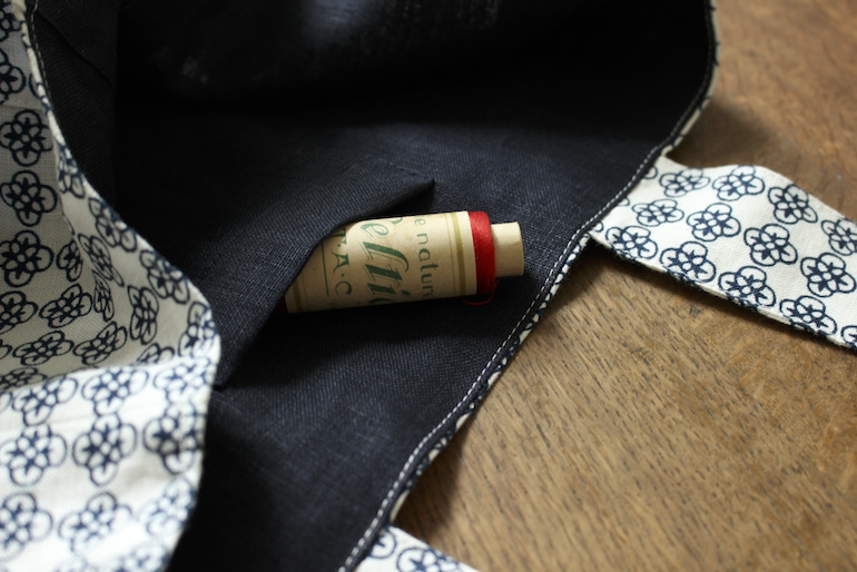  四角いヨークのトートバックセット